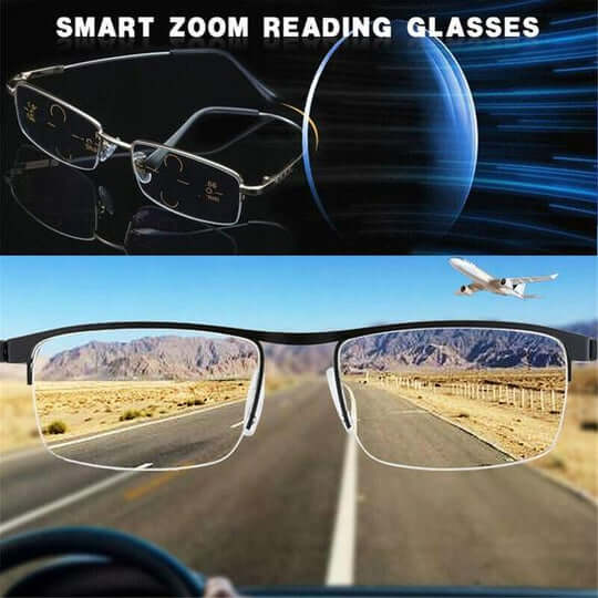 Multifocal Smart Glasses with Rapid Light Adaptation and Progressive Optics