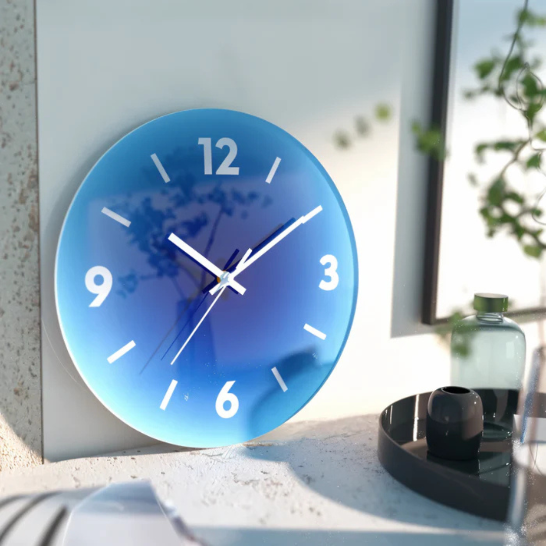 Nordic Style Glass Face Wall Clock