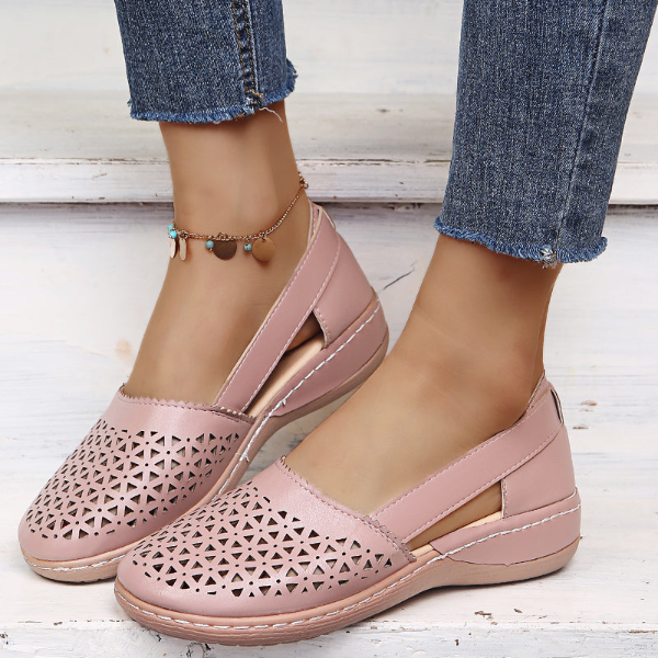Orthopedic Cutout Slip-On Shoes - Lena