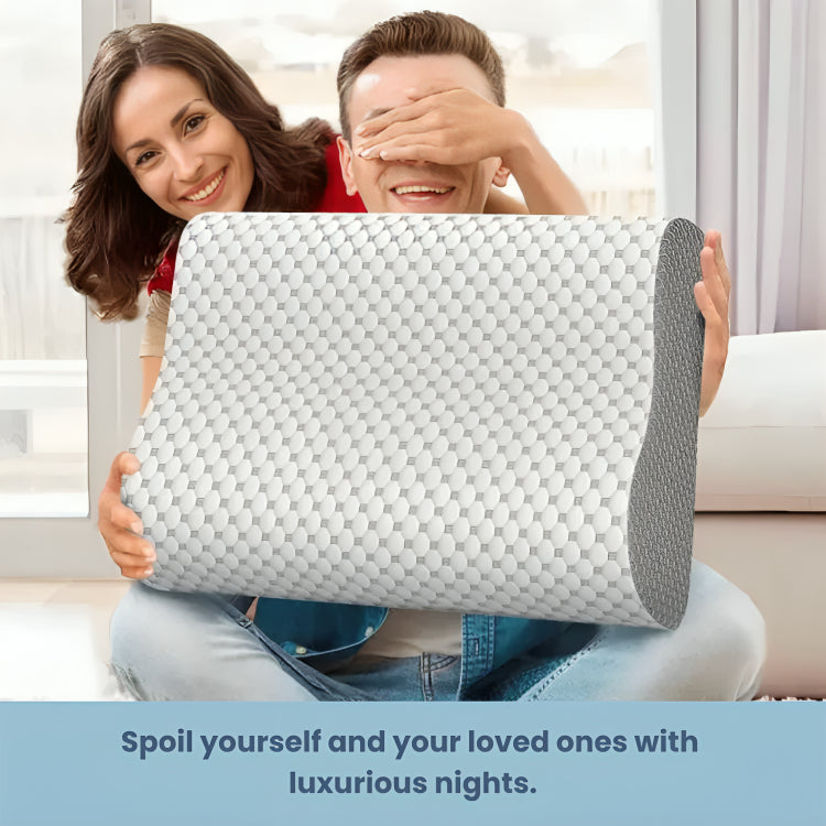 Orthopedic Memory Foam Pillow - Neck & Spine Support for Deeper Sleep