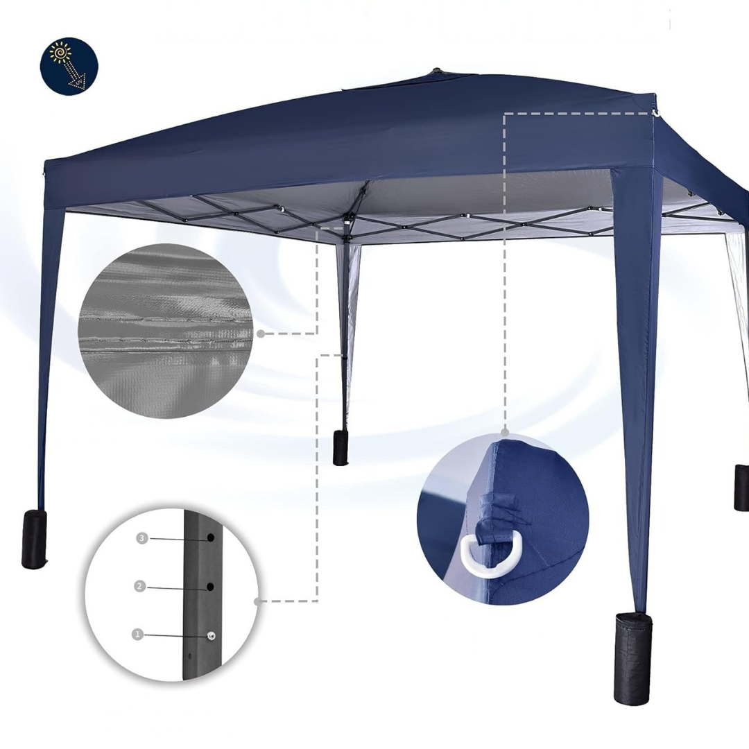 Outdoor Waterproof Gazebo Tent with Sidewalls