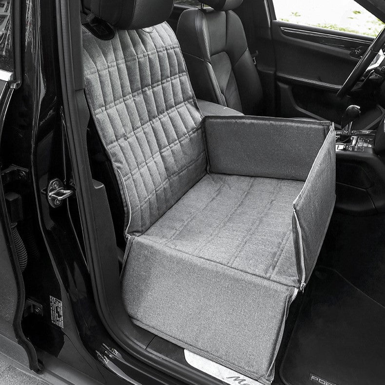 Padded Dog Car Seat and Basket for Safe Travel