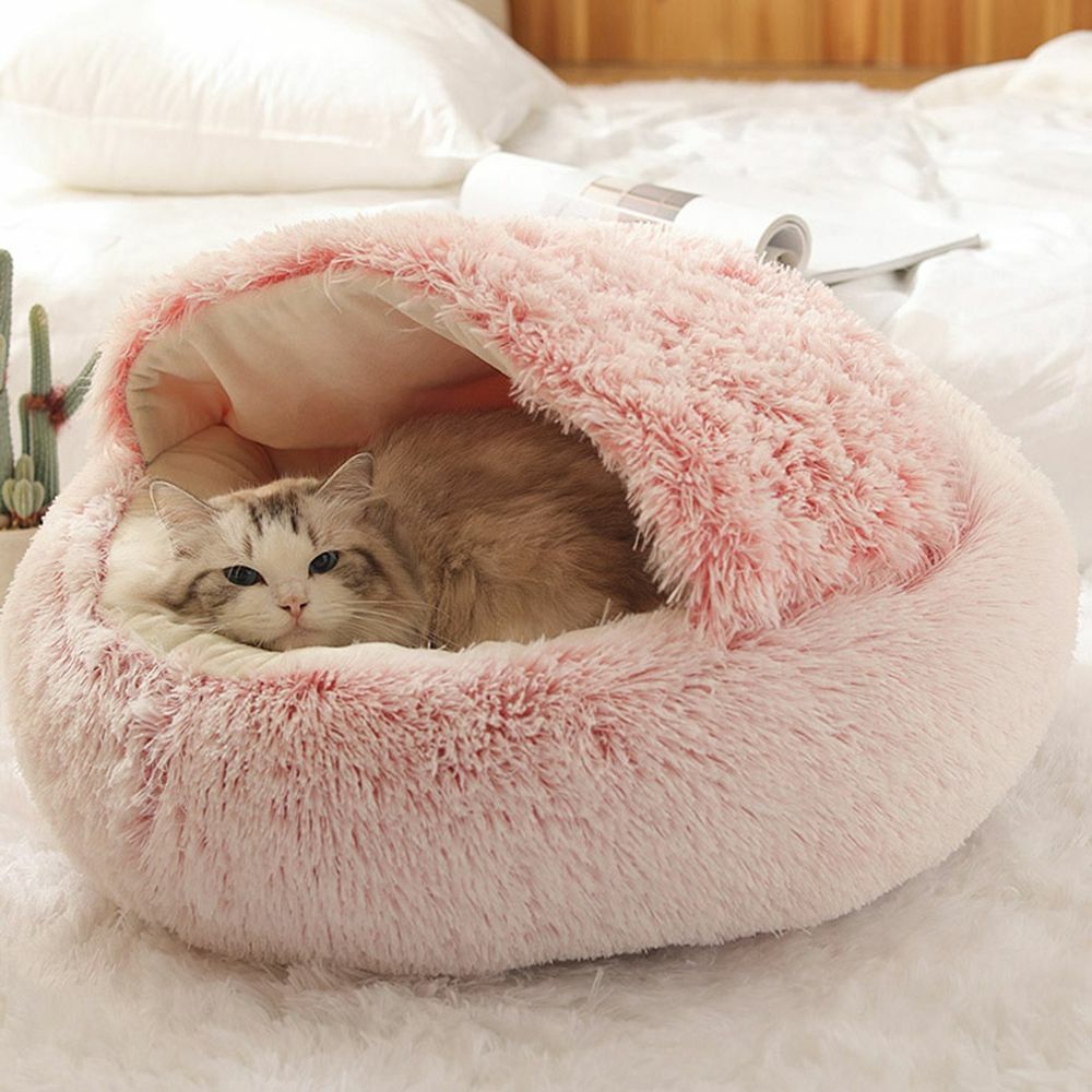 Plush Cat Bed | For Privacy and a Sense of Security