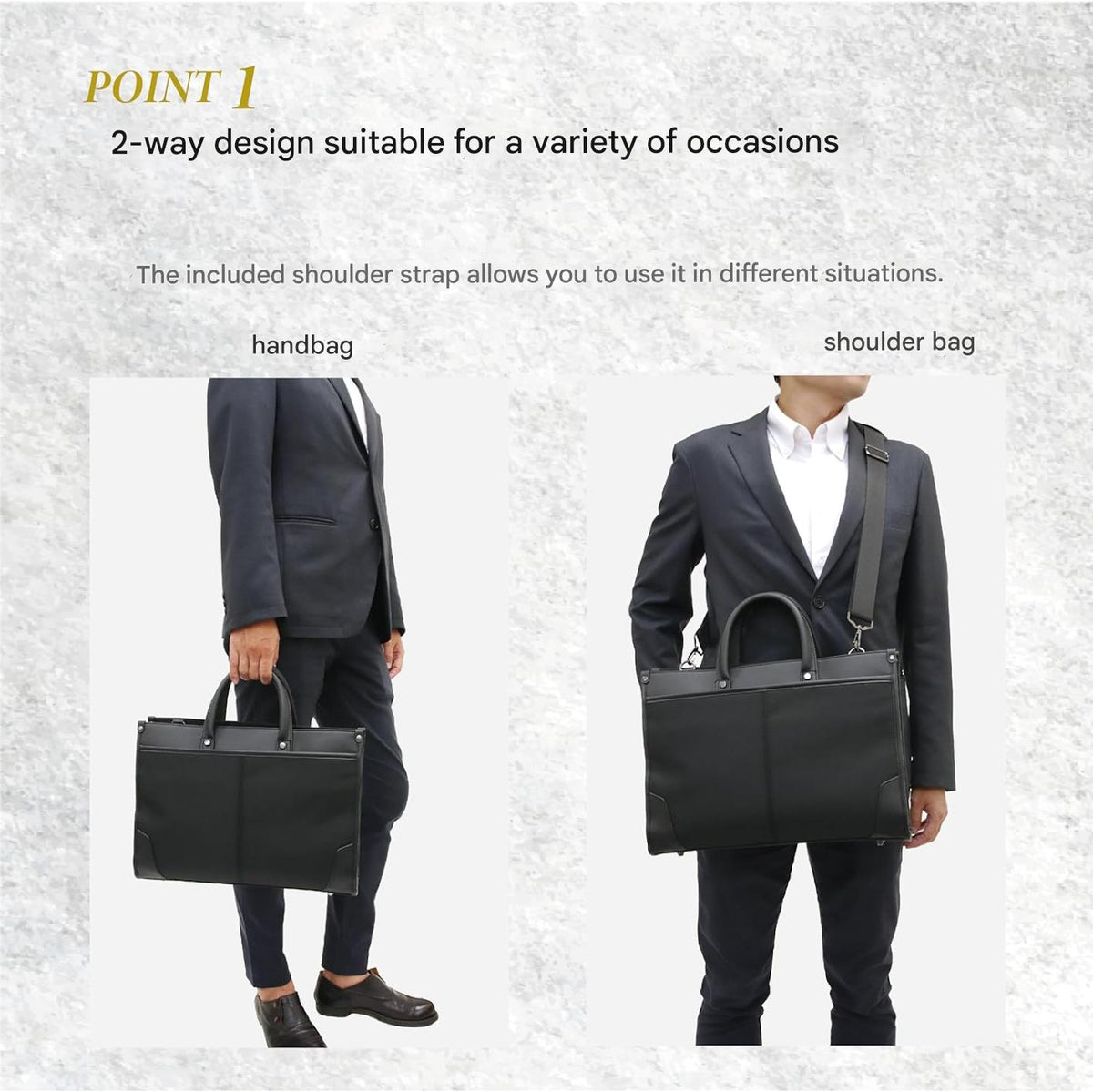 Professional 2-in-1 Work Briefcase with Organized Storage