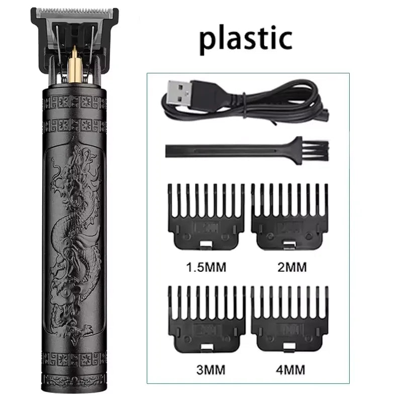 Professional Rechargeable Clipper - Vintage Style for Precision Trimming