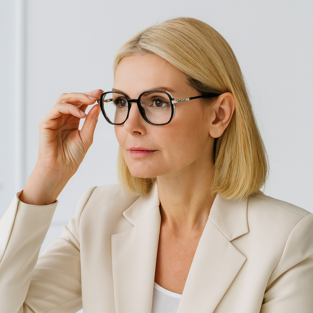 Progressive Blue Light Blocking Reading Glasses with Lightweight Frames