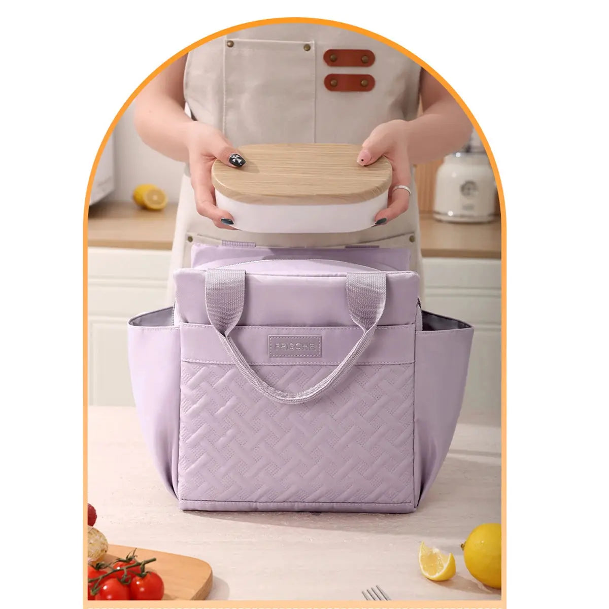 Purple 10L Insulated Lunch Bag
