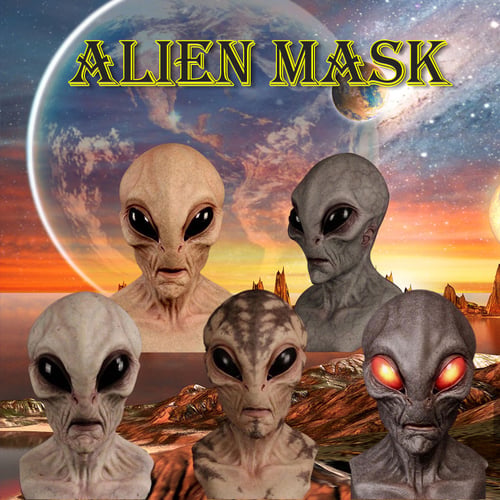 Realistic Alien Halloween Mask