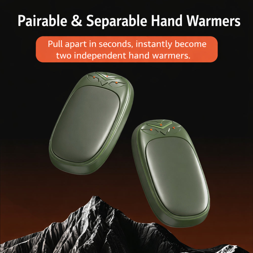 Rechargeable Electric Hand Warmer and Pocket Heater Set