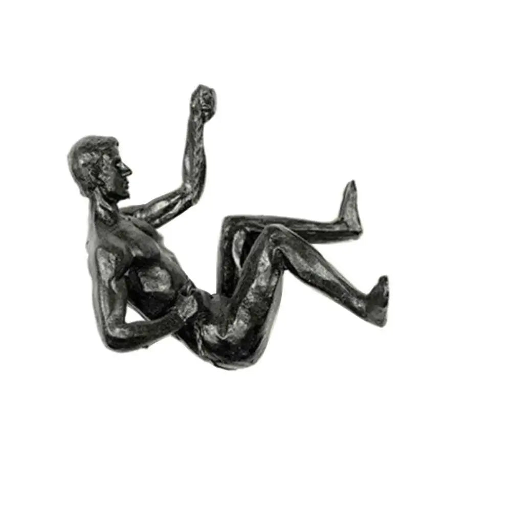 Rock Climbing Man Resin Wall Art Decoration