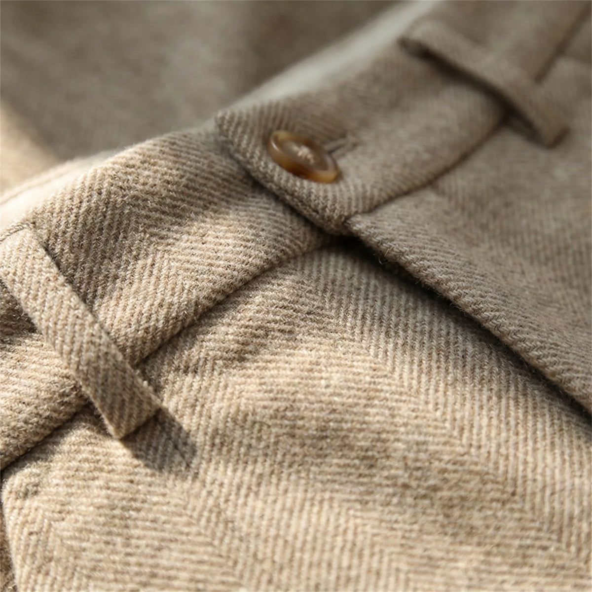 Slim-Fit Herringbone Trousers – Martin