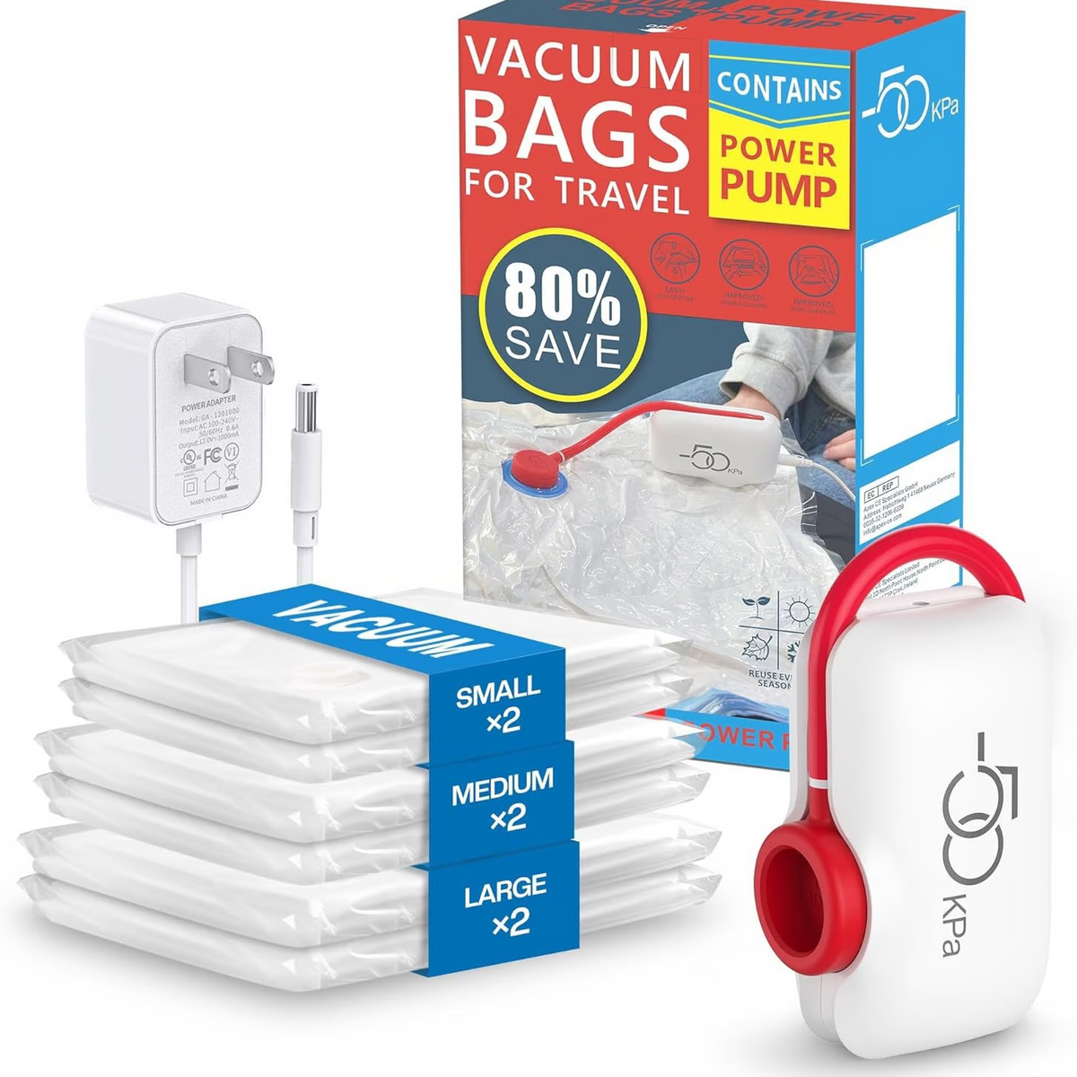 Space-Saving Travel Vacuum Storage Bags for Luggage