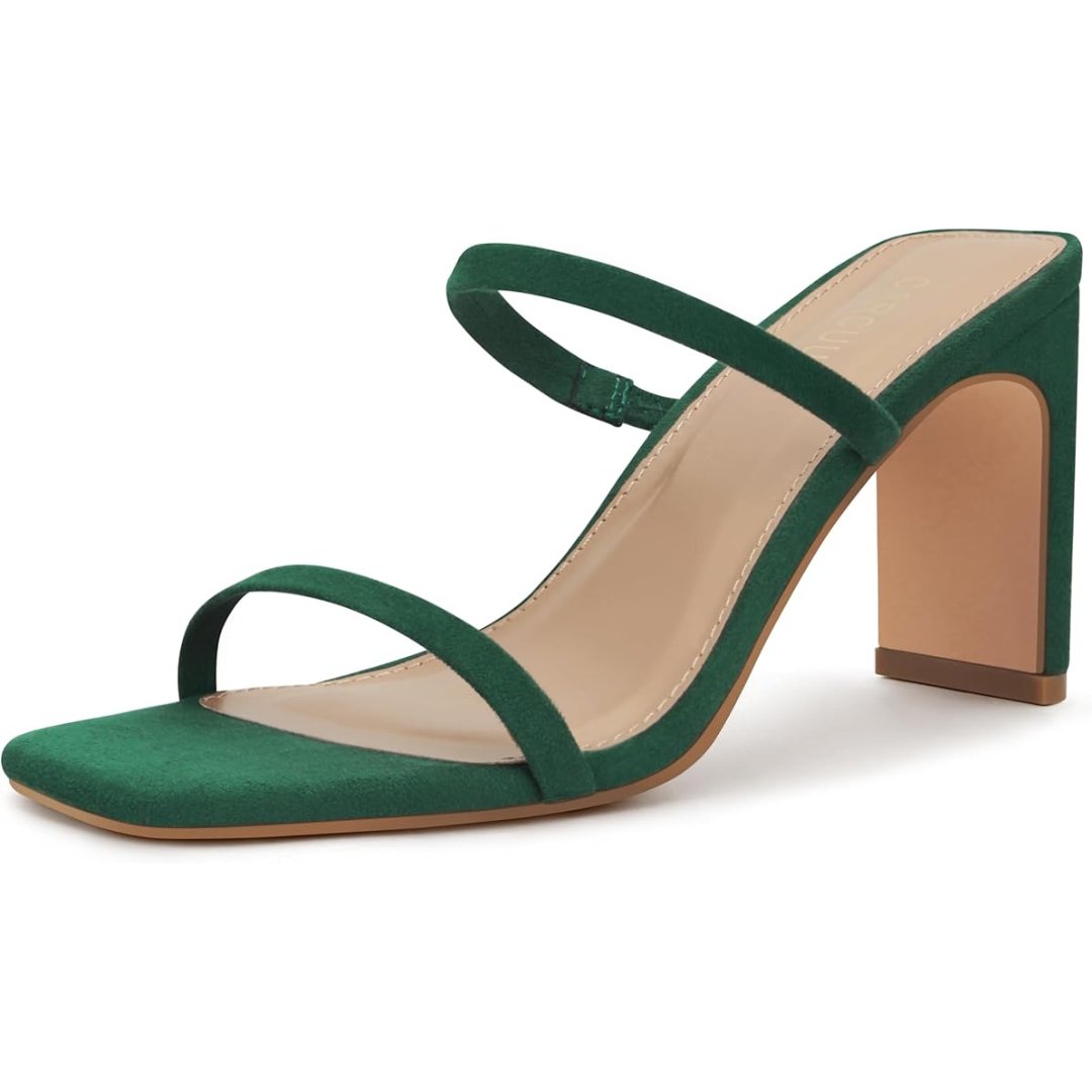 Square-Toe Block Heels
