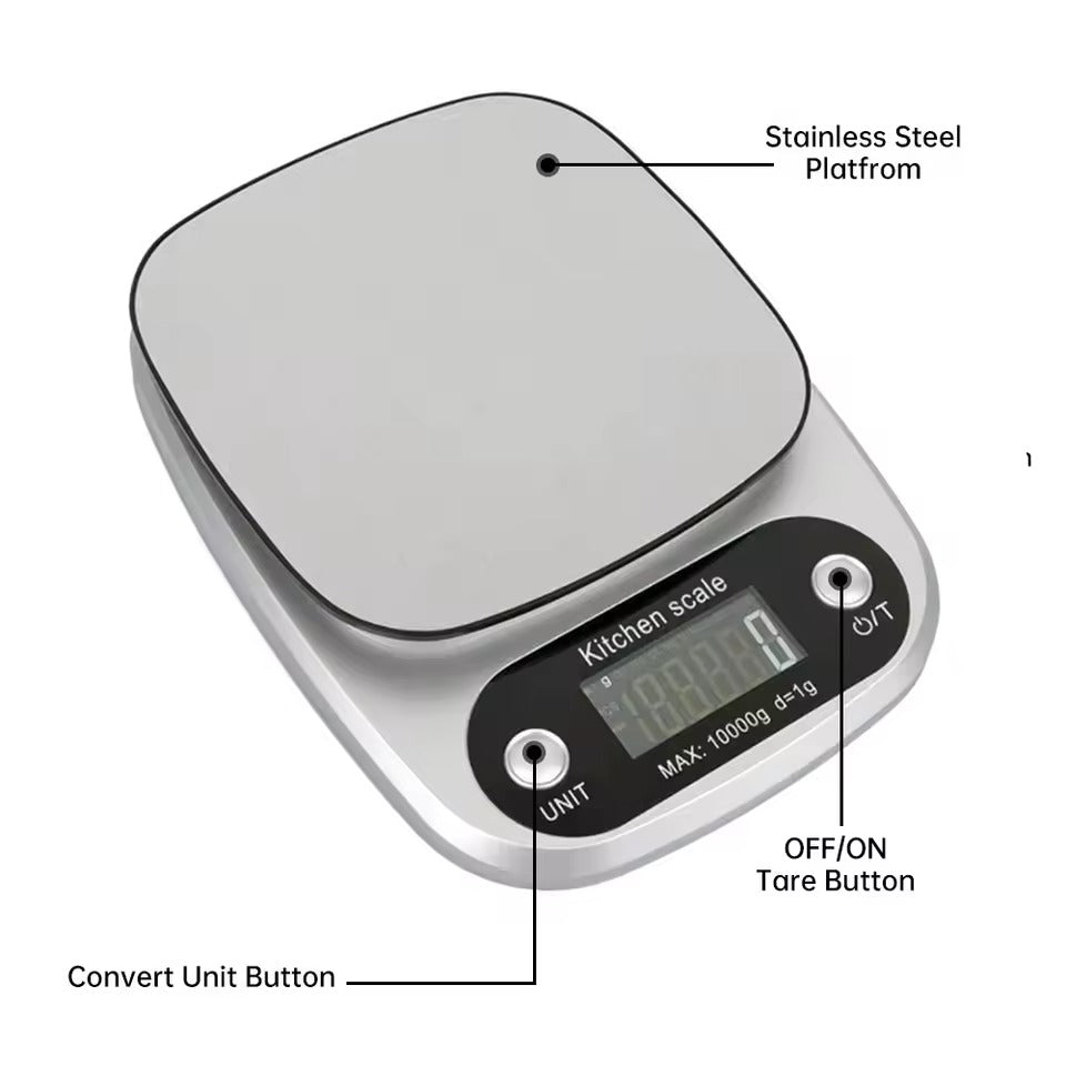 Stainless Steel High-Precision Kitchen Scale 0.1g