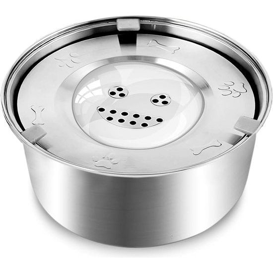 Stainless Steel Spill-Proof Dog Water Bowl