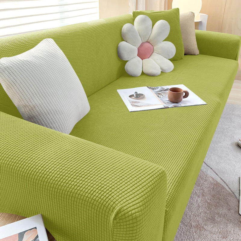 Textured Stretch Non-Slip Sofa Cover
