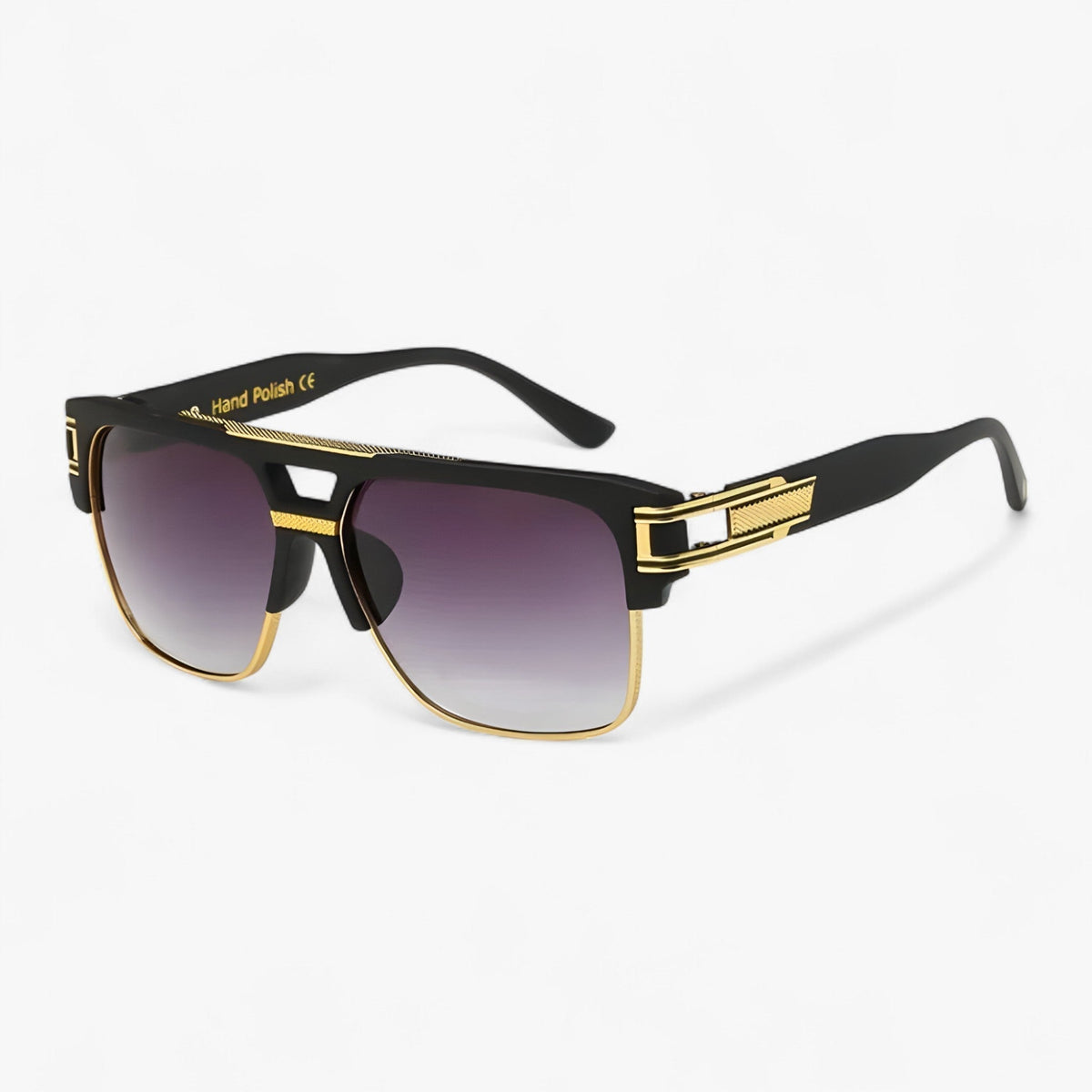 Unisex Classic Square Mirrored Sunglasses with UV400 Protection