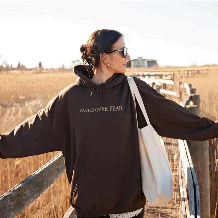 Unisex Faith Over Fear Psalm 118:6 Hoodie