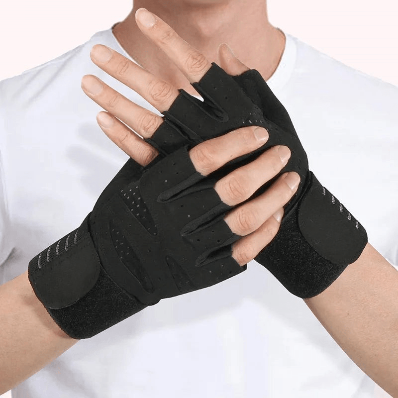 Unisex Fitness Gloves with Wrist Support for Weightlifting and Outdoor Training