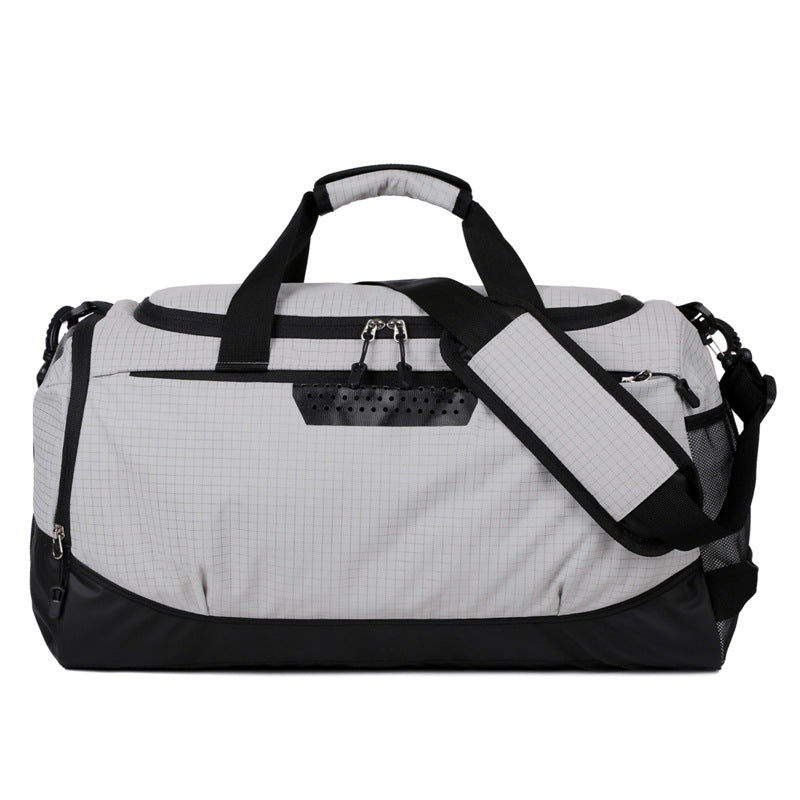Unisex Multi-Compartment Travel Duffle Bag with Modern Design