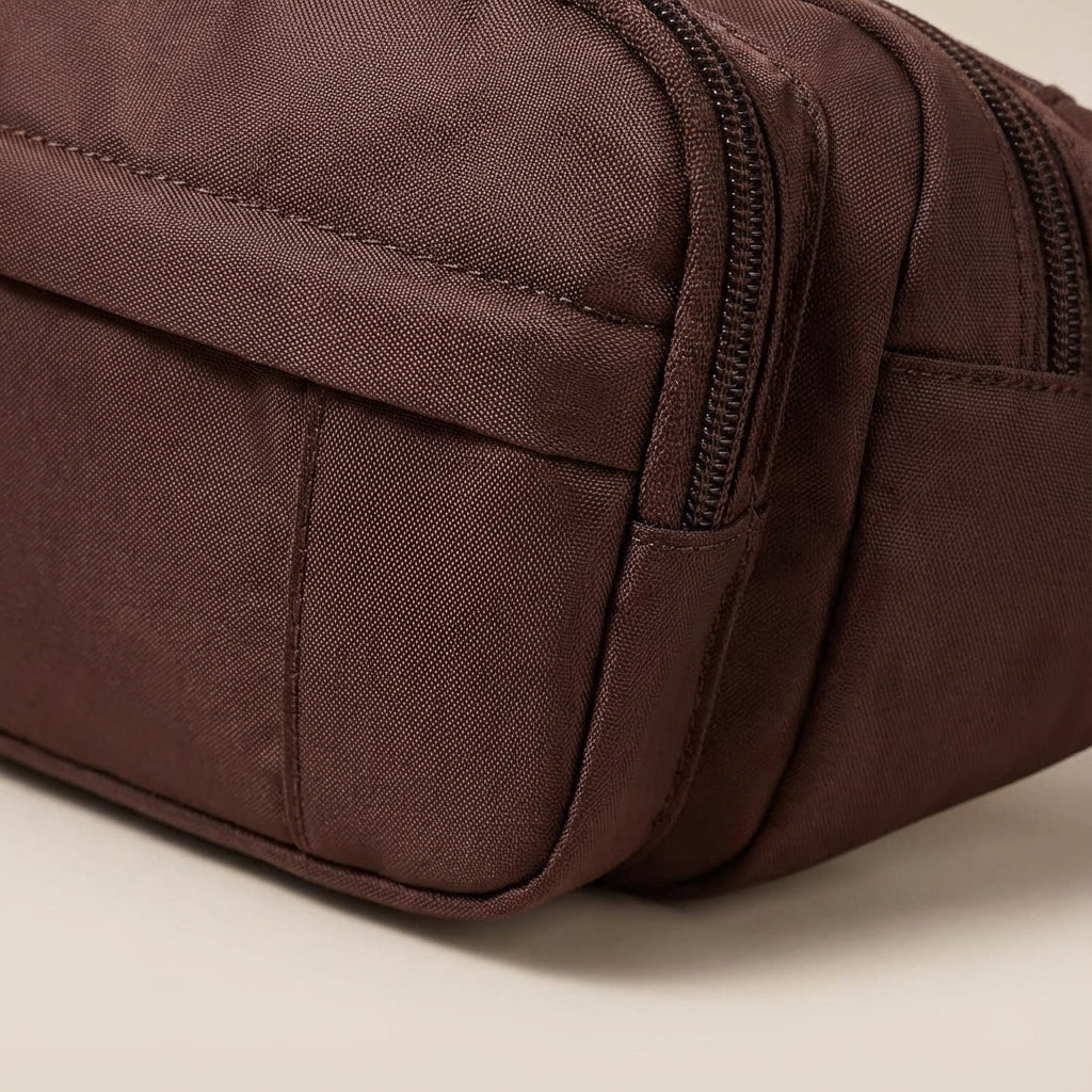 Unisex Waist Bag with Multiple Zipper Pockets for Optimal Organization