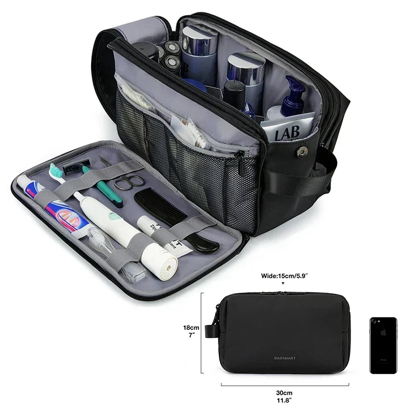 Unisex Waterproof Travel & Gym Toiletry Bag - Lightweight Organizer