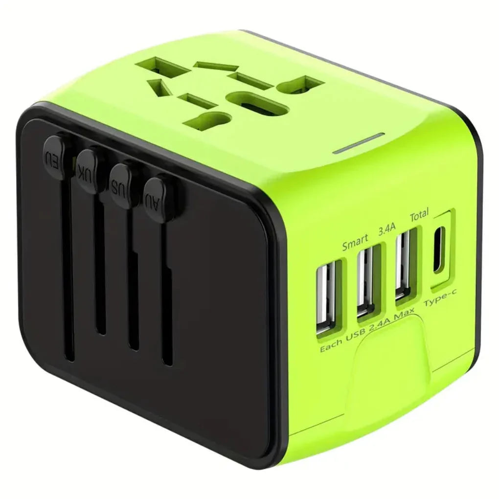 Universal Travel Adapter – Compact, Safe, Fast Charging