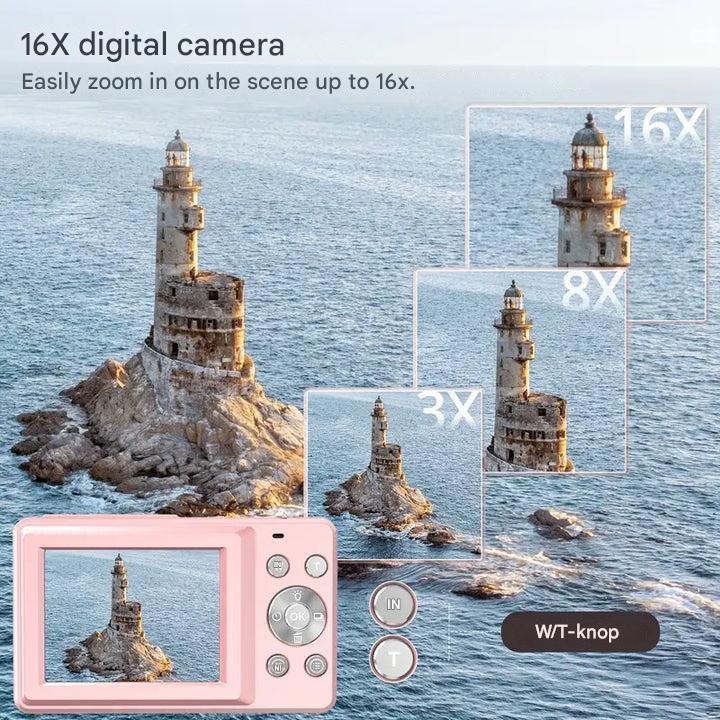 Vintage Digital Camera – Retro Style Compact Camera with 1080p HD