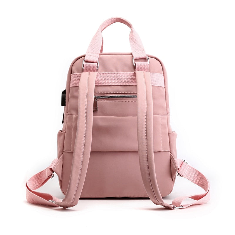 Water-Resistant Anti-Theft Backpack with USB Charging Port and Multi-Compartment Design