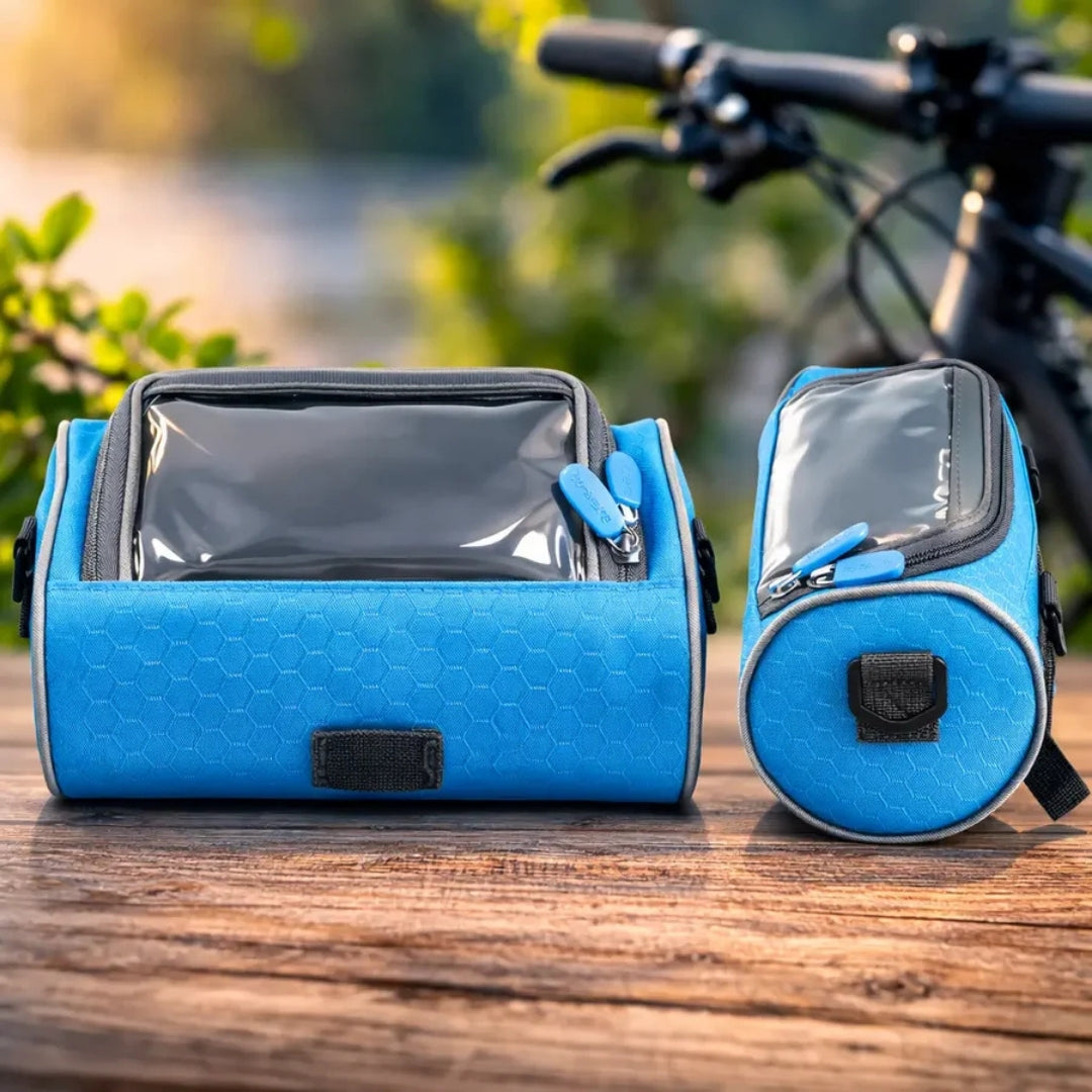 Waterproof Bike Handlebar Bag with Touchscreen Phone Holder