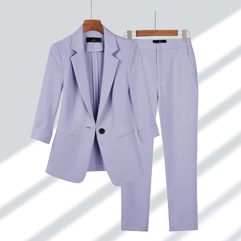 Women's 2-Piece Suit with Blazer and Trousers