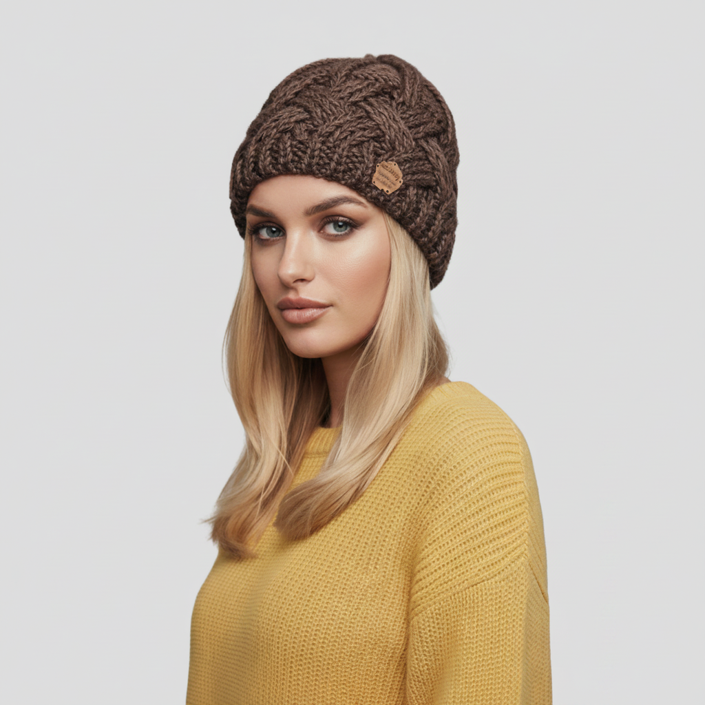 Women’s Beanie with Textured Weave