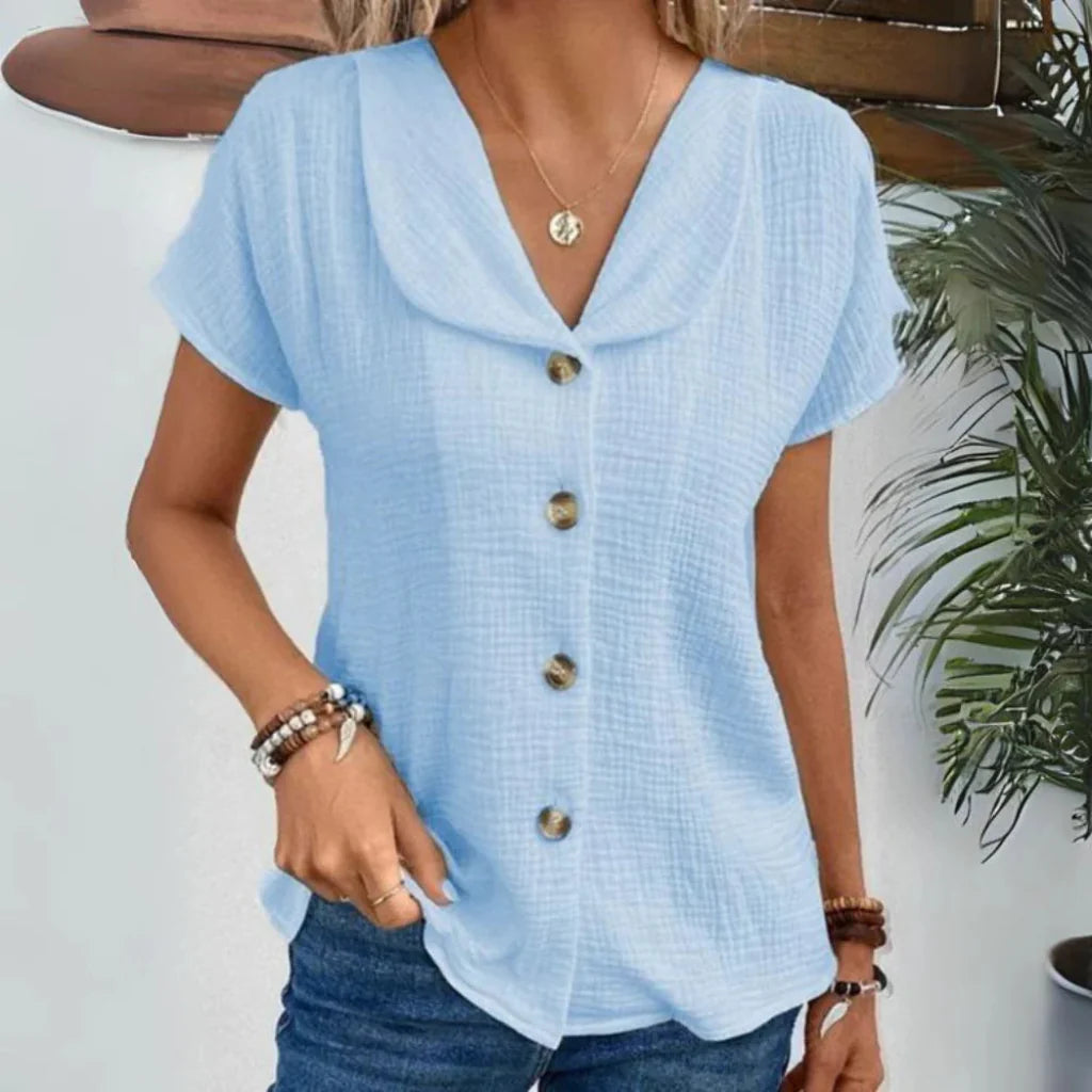 Women's Button-Down Collared Blouse