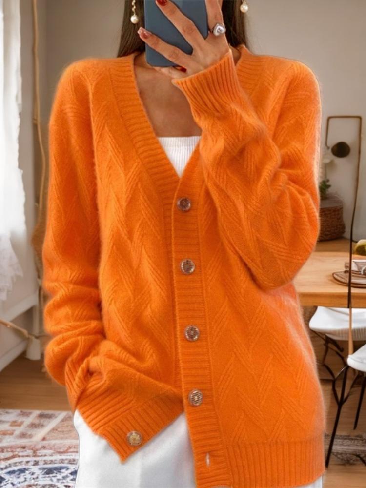 Women's Button-Front Cardigan Sweater
