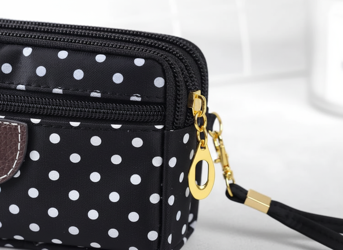 Women's Compact Zip Wallet – Elegant & Practical