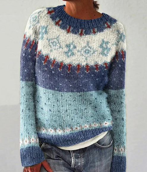 Women's Crewneck Fair Isle Sweater