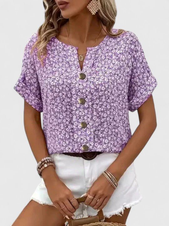 Women's Elegant Floral Summer Top