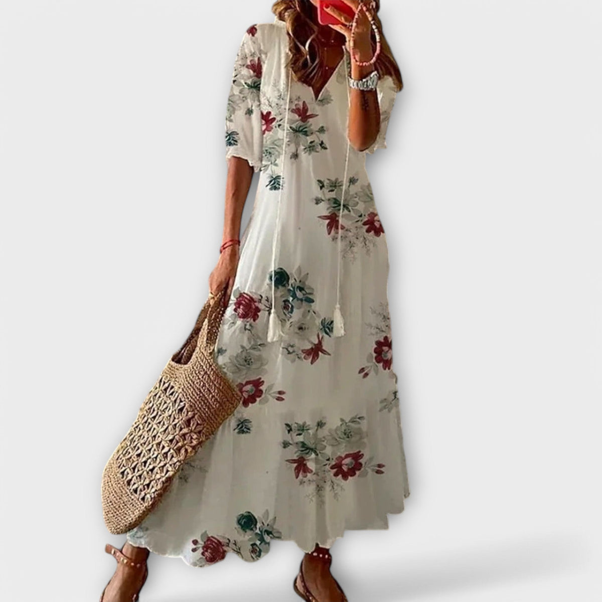 Women's Elegant Flowy Maxi Dress