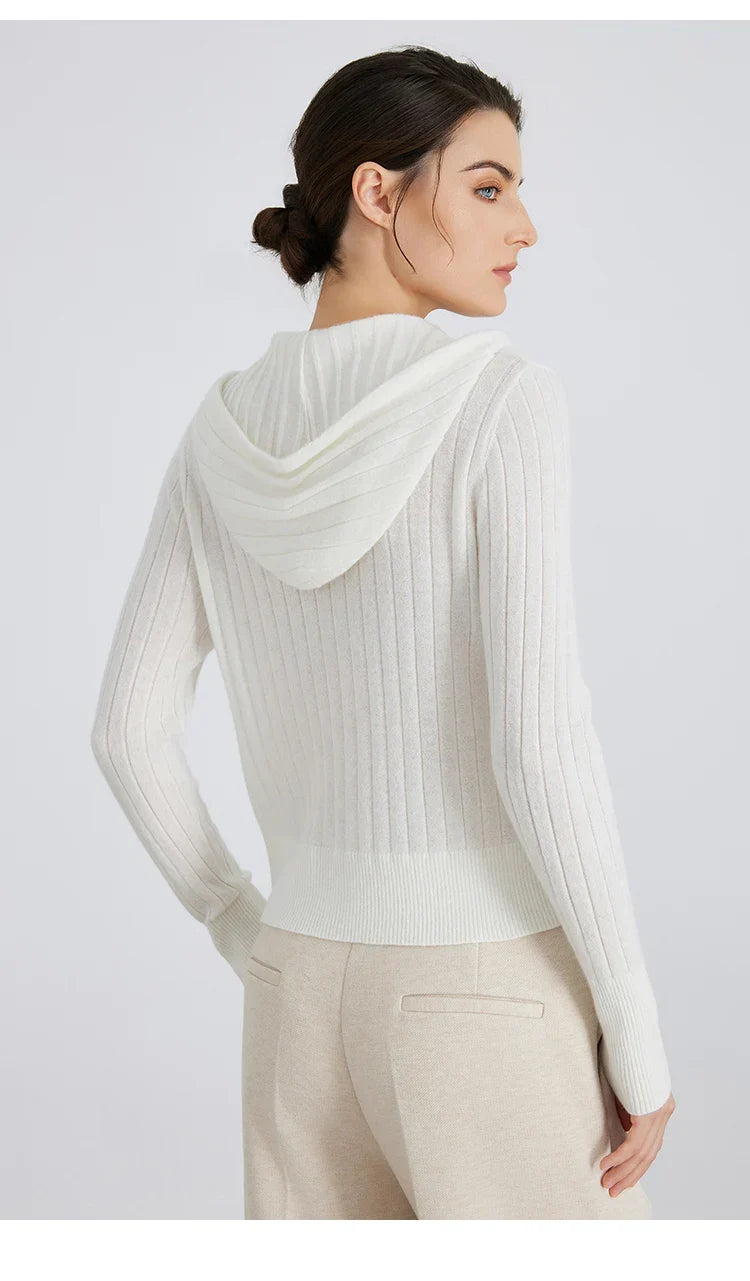 Women's Full-Zip Hooded Cardigan