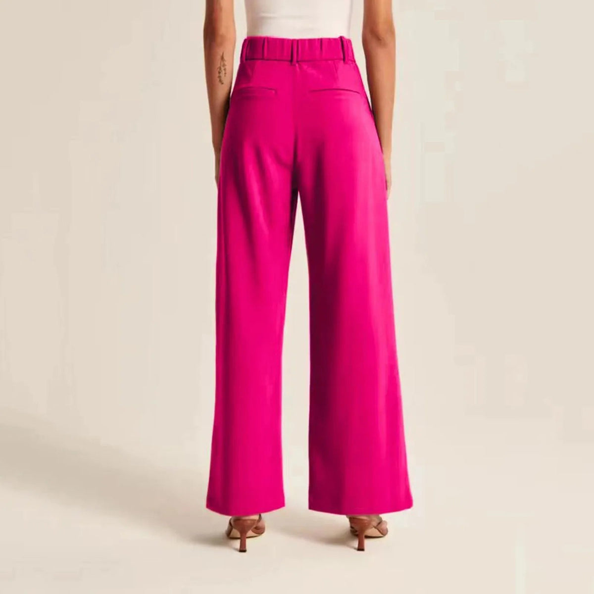 Women's High-Waist Wide-Leg Trousers