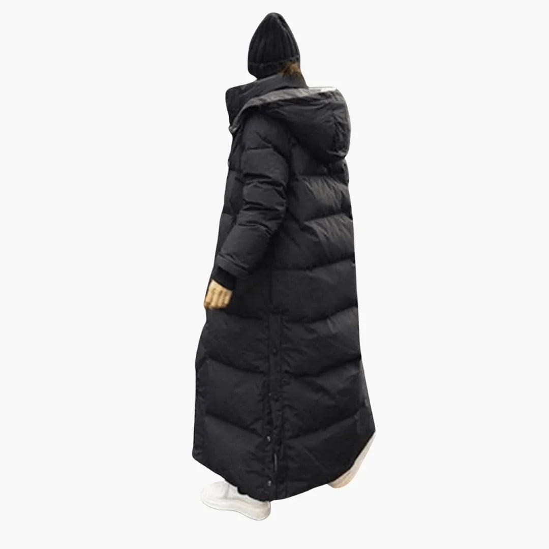 Women's Hooded Winter Parka with Zipper