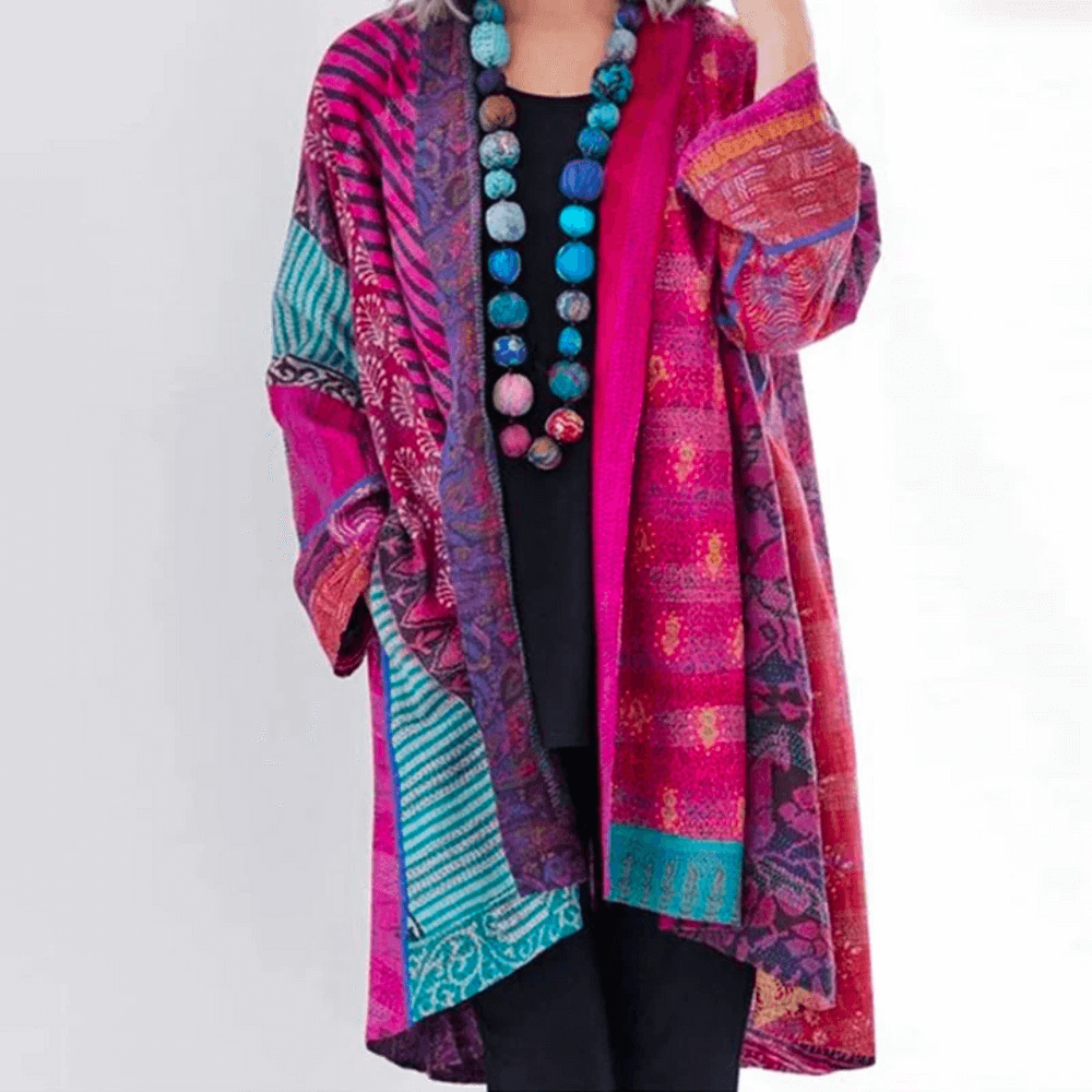 Women's Modern-Vintage Vibrant Cardigan