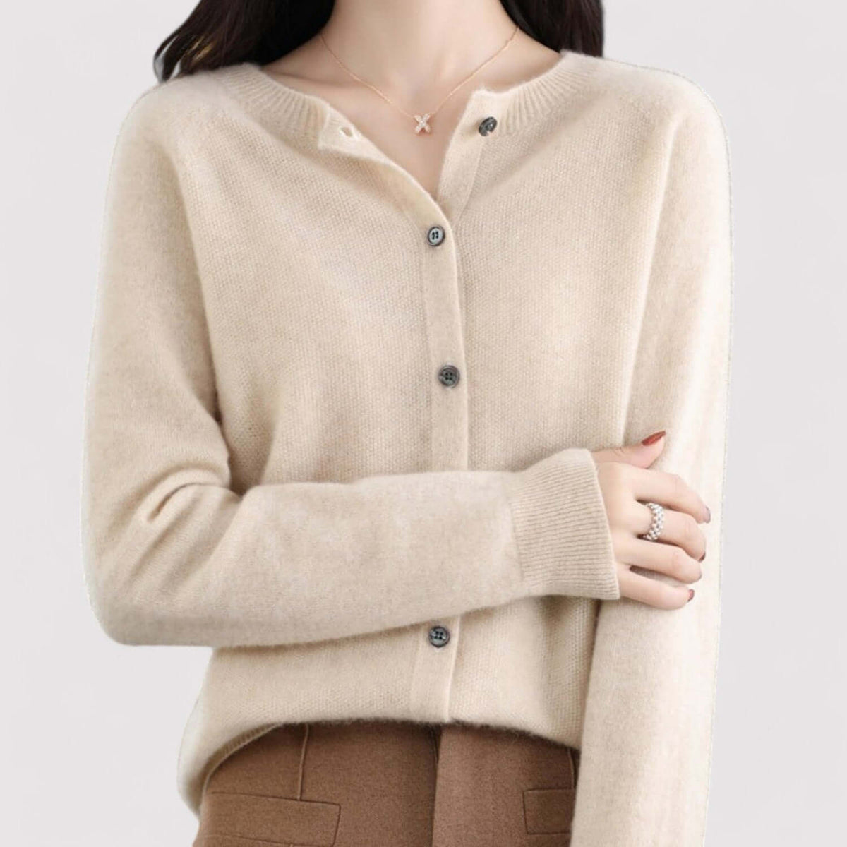 Women's Open-Neck Cardigan