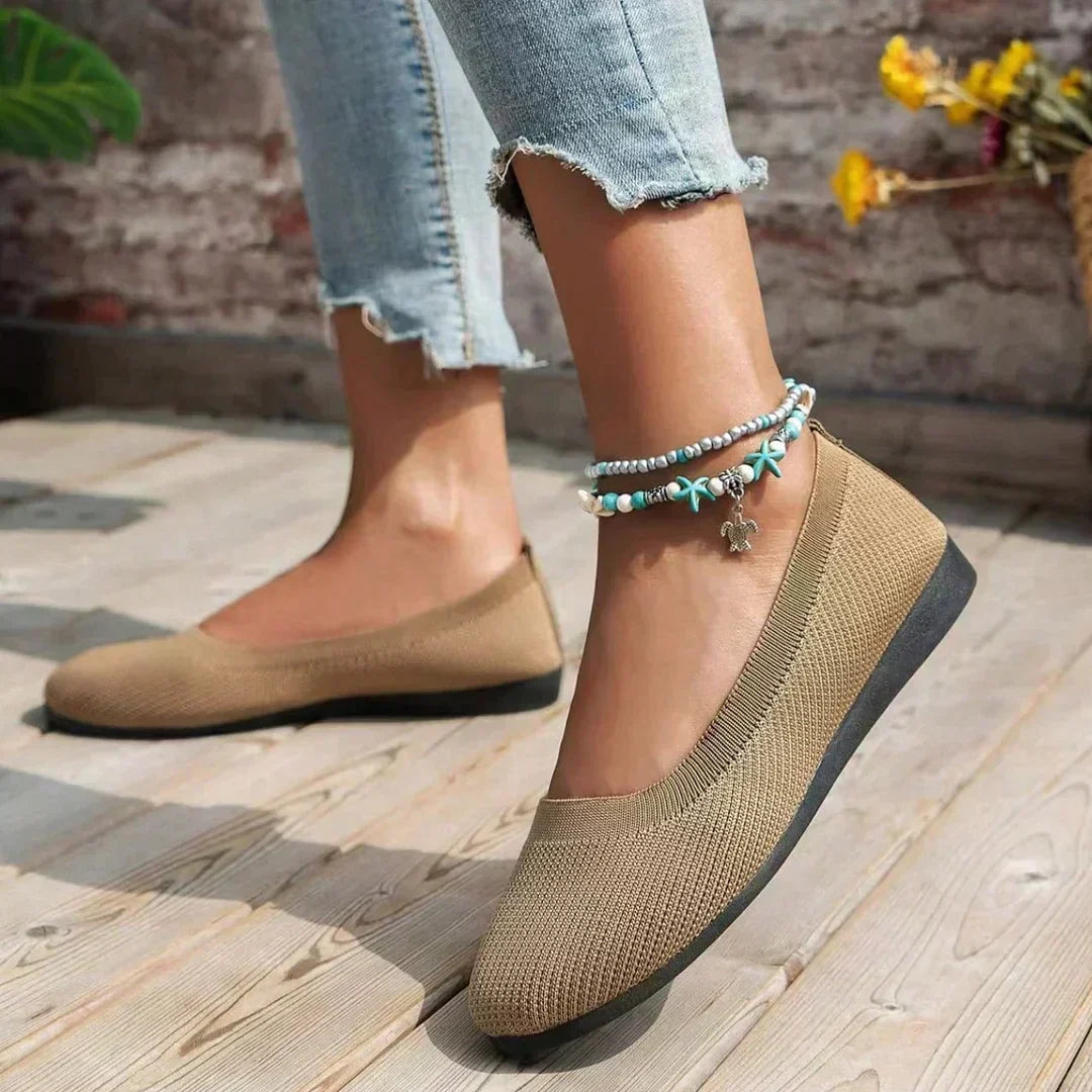 Women's Orthopedic Ballet Flats with Comfort Sole and Classic Design