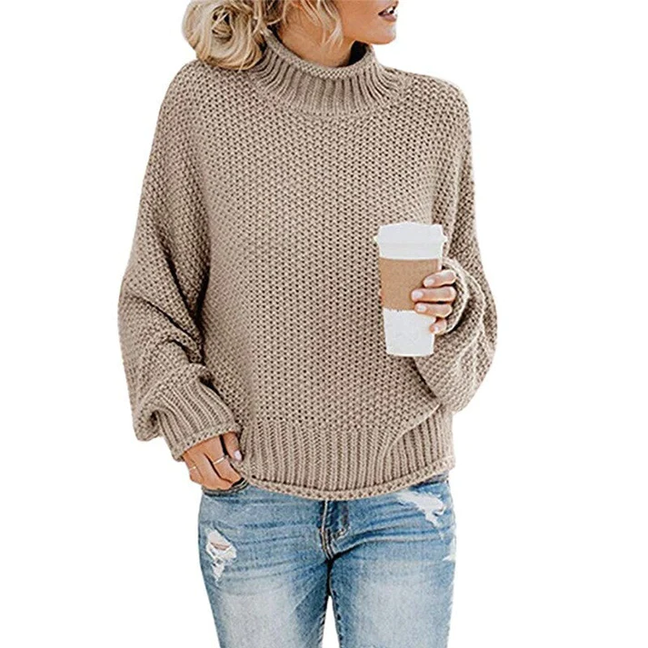 Women's Oversized Turtleneck Sweater