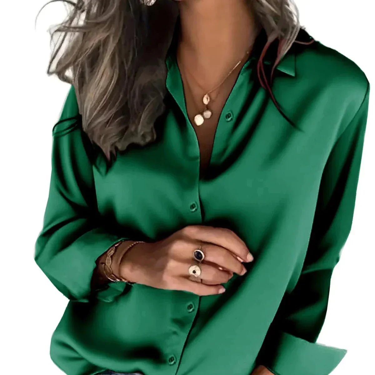 Women's Relaxed-Fit Button-Down Shirt