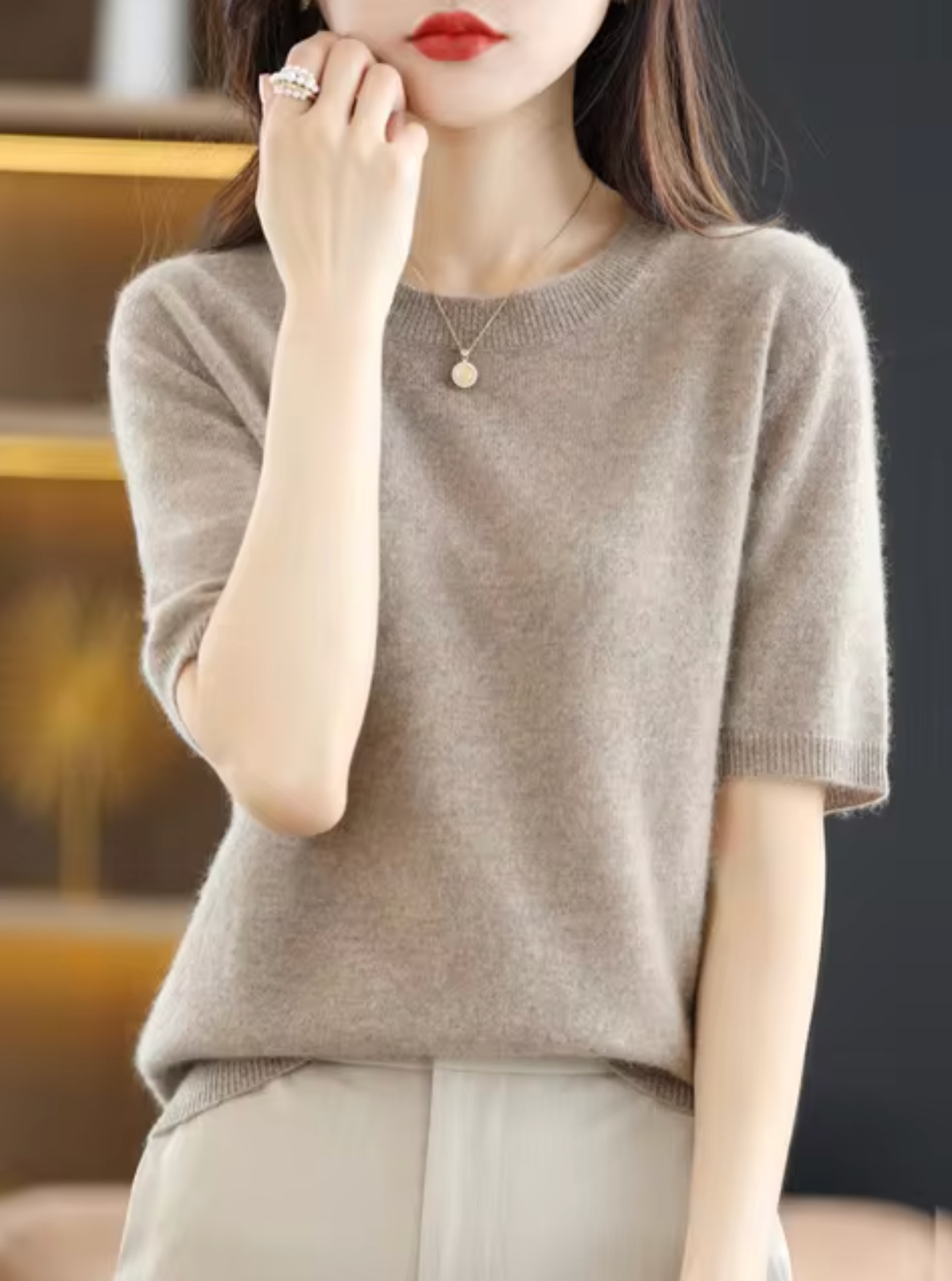 Women's Short-Sleeve Sweater