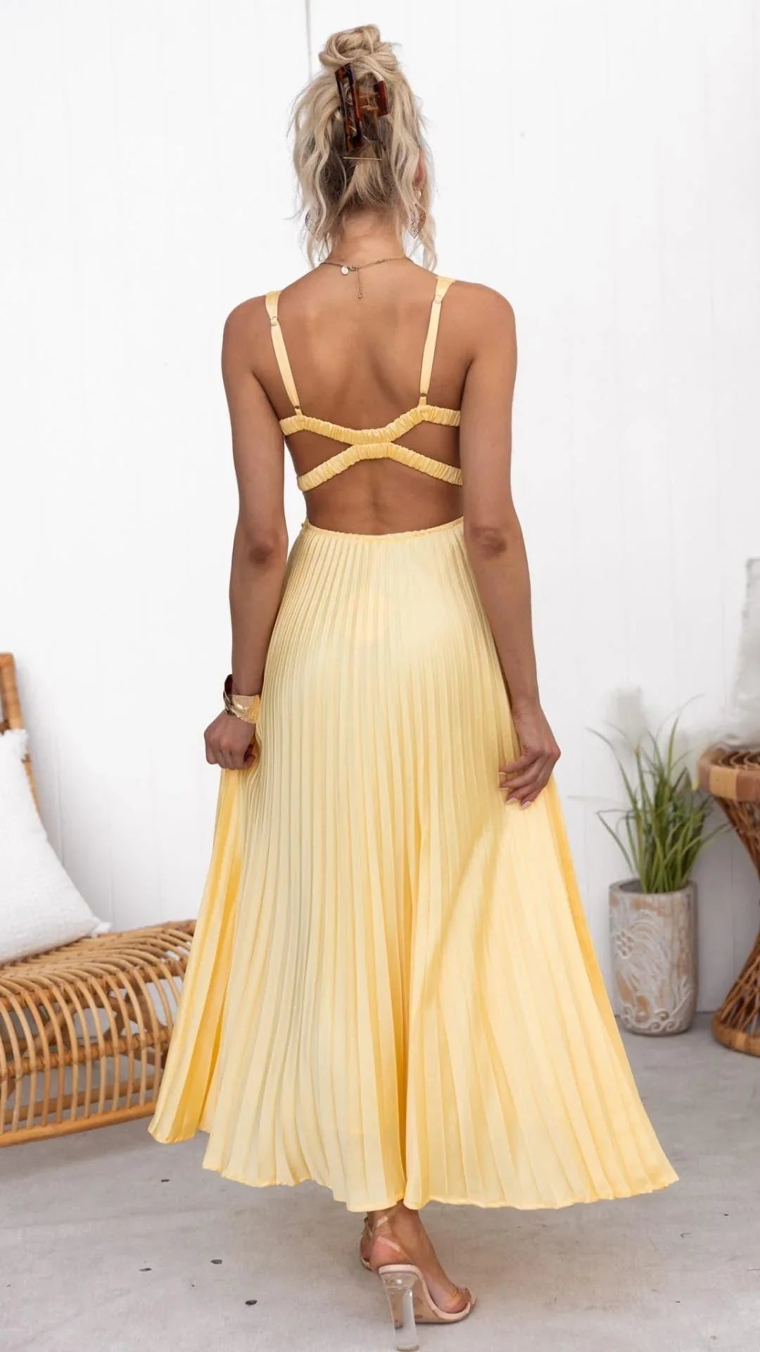 Women's Sleeveless A-Line Maxi Dress