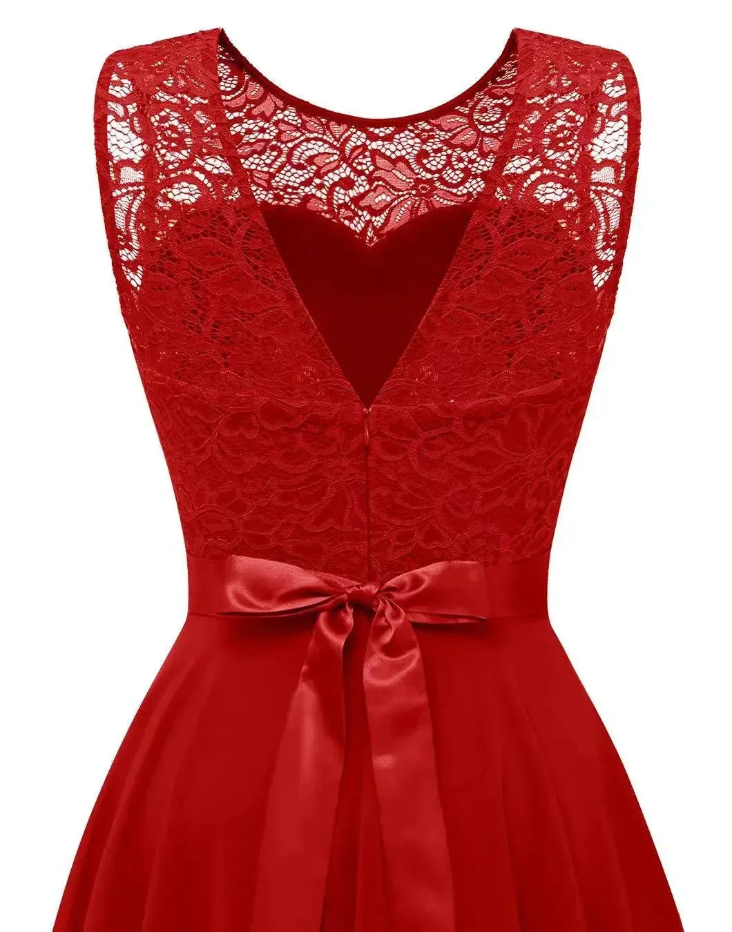 Women's Sleeveless Asymmetrical High-Low Gown