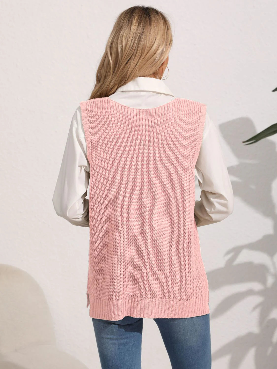 Women's Sweater Vest with Pockets